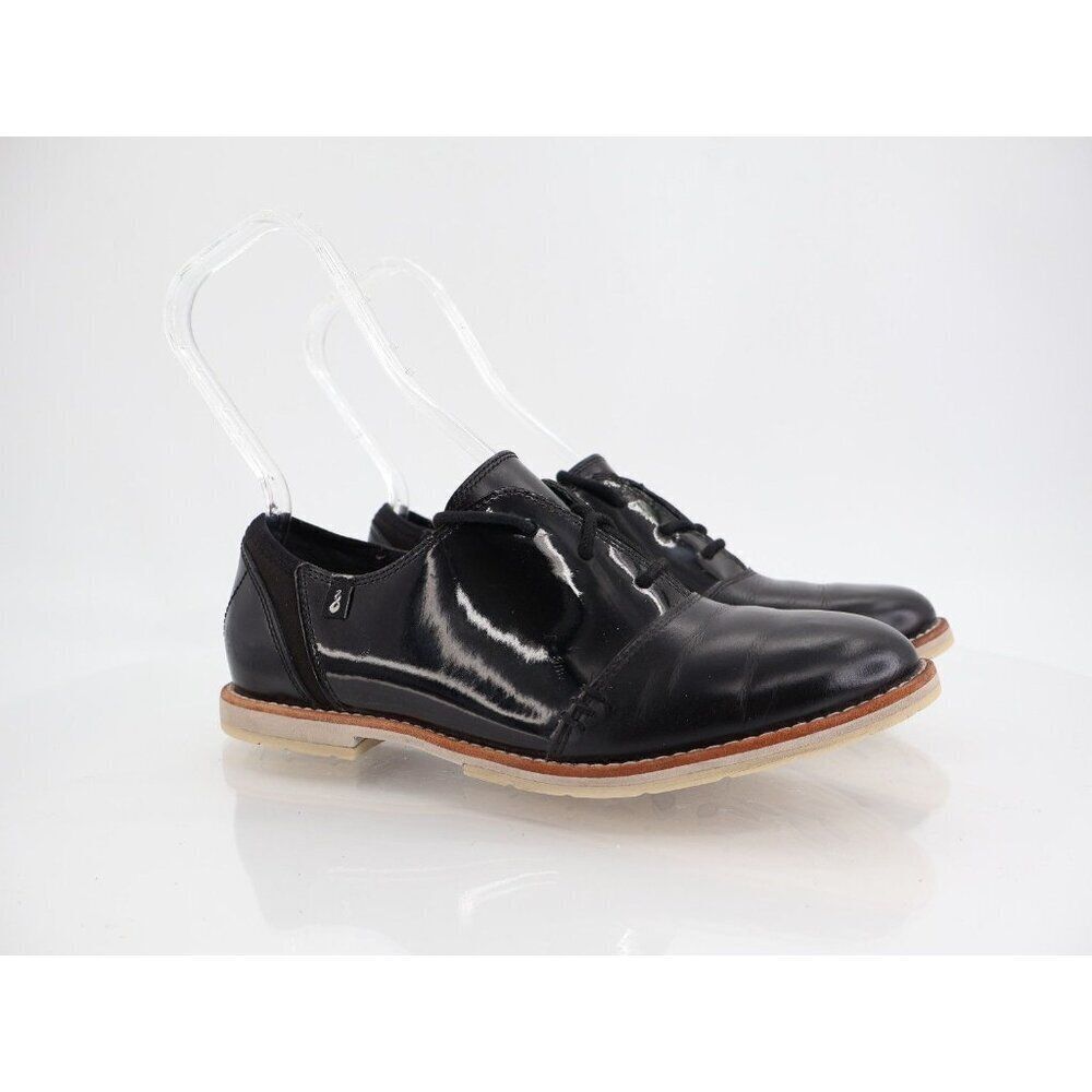 Ahnu Teva Womens Emery Leather Women's Size 8 Black Oxford Shoes Lace Up